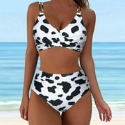 Awdenio Blooming Jelly Swimsuits for Women High Waisted Bikini Swimsuits Push Up Bikini Sets Sexy Bathing Suits Two Piece Swimsuit